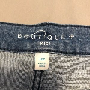 Boutique Midi jean shorts size 16w